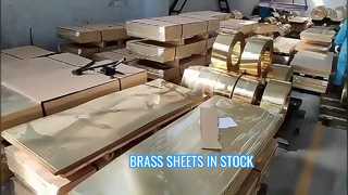 Grande estoque de folhas e placas de latão | C21000 C22000 C23000 Pronto para entrega rápida