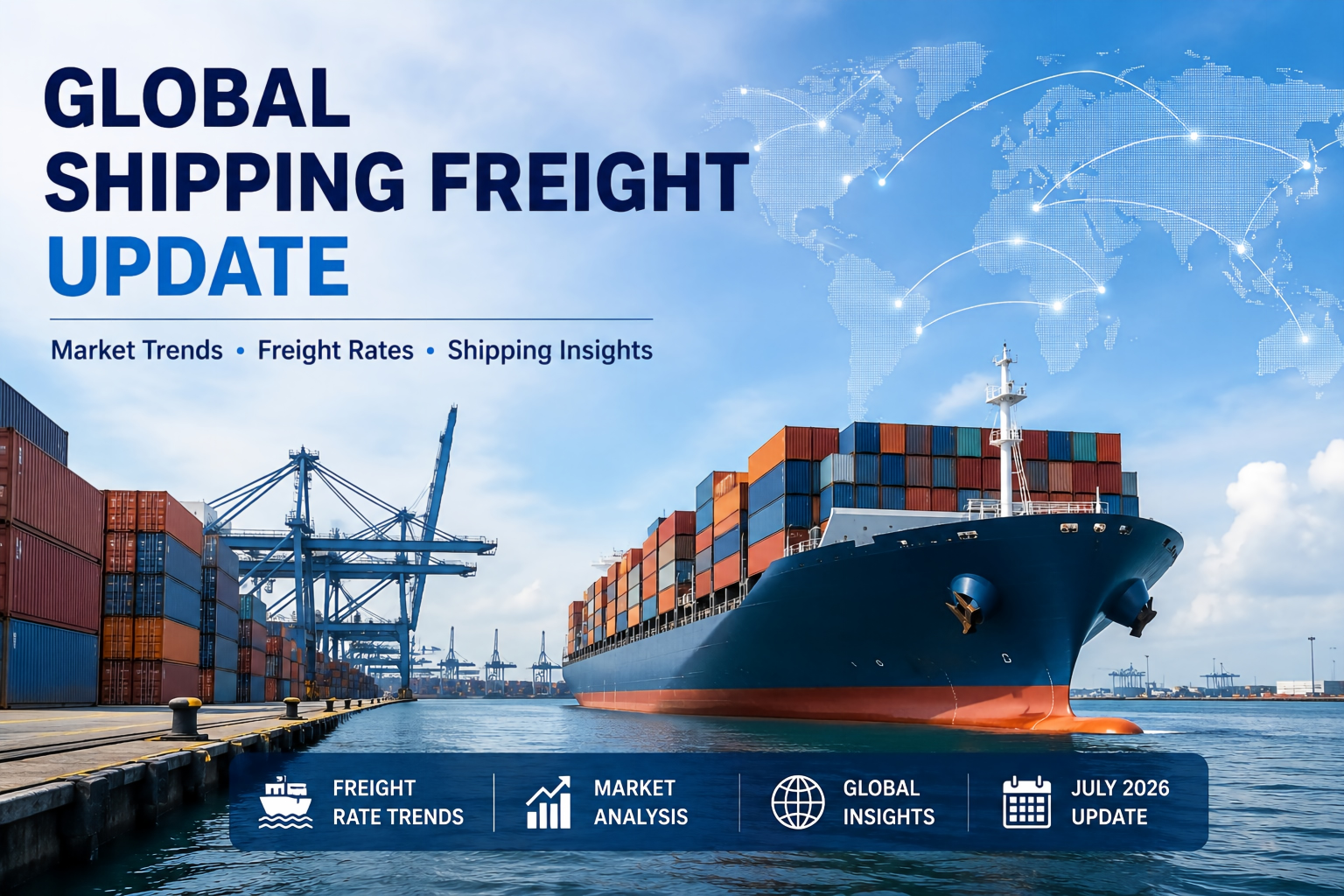 Últimos blogs da empresa sobre Atualização de Frete Global: Tendências de Frete Marítimo de Julho de 2026 para Exportações Internacionais de Aço