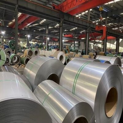 0.1 mm a 3,0 mm Espessura de bobina Cr 201 202 304 316 aço inoxidável para material de construção