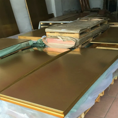 Chapa de latão amarelo de cobre ASTM JIS DIN EN para aplicações industriais de construção e ar condicionado
